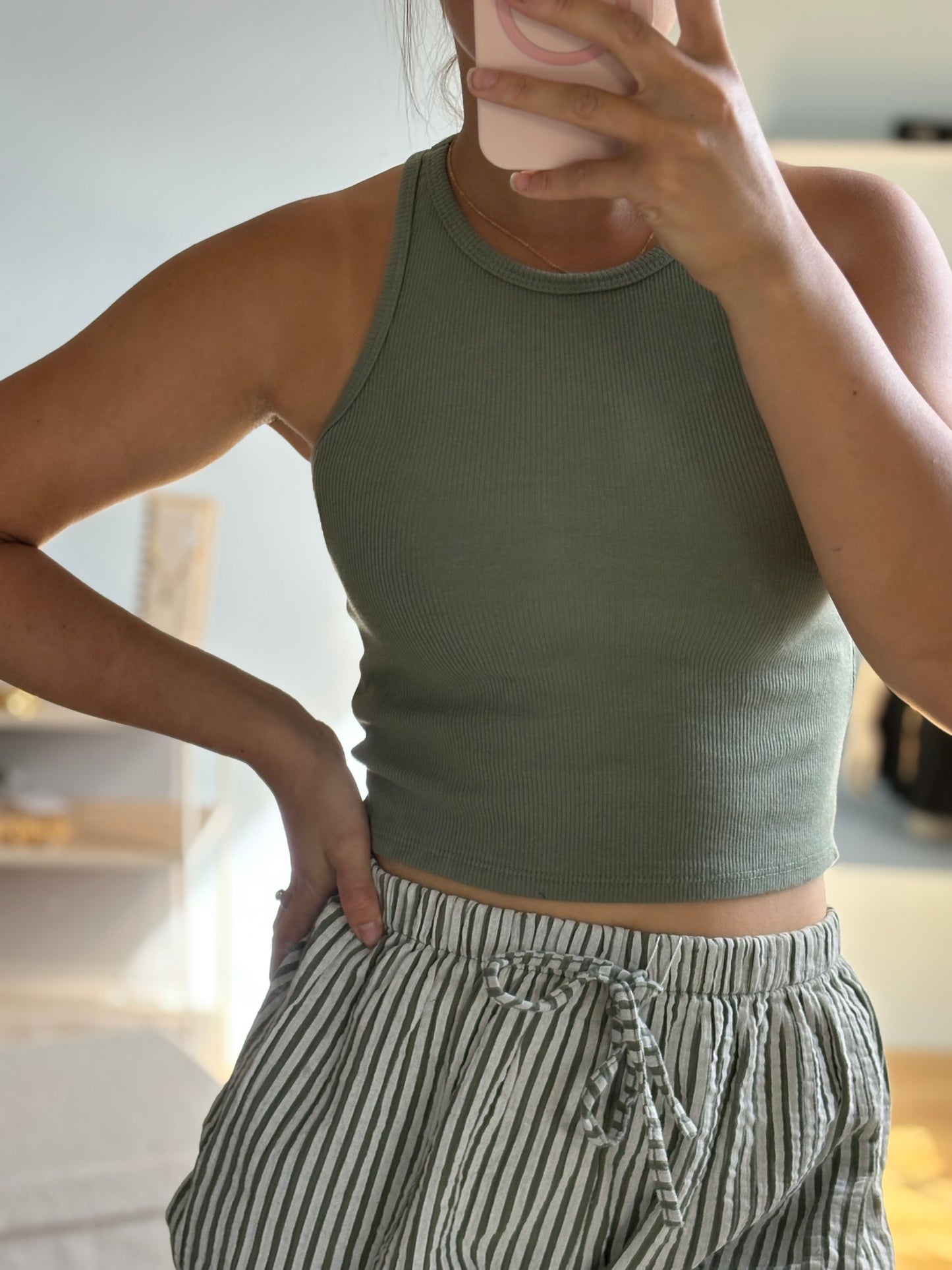 short à rayure