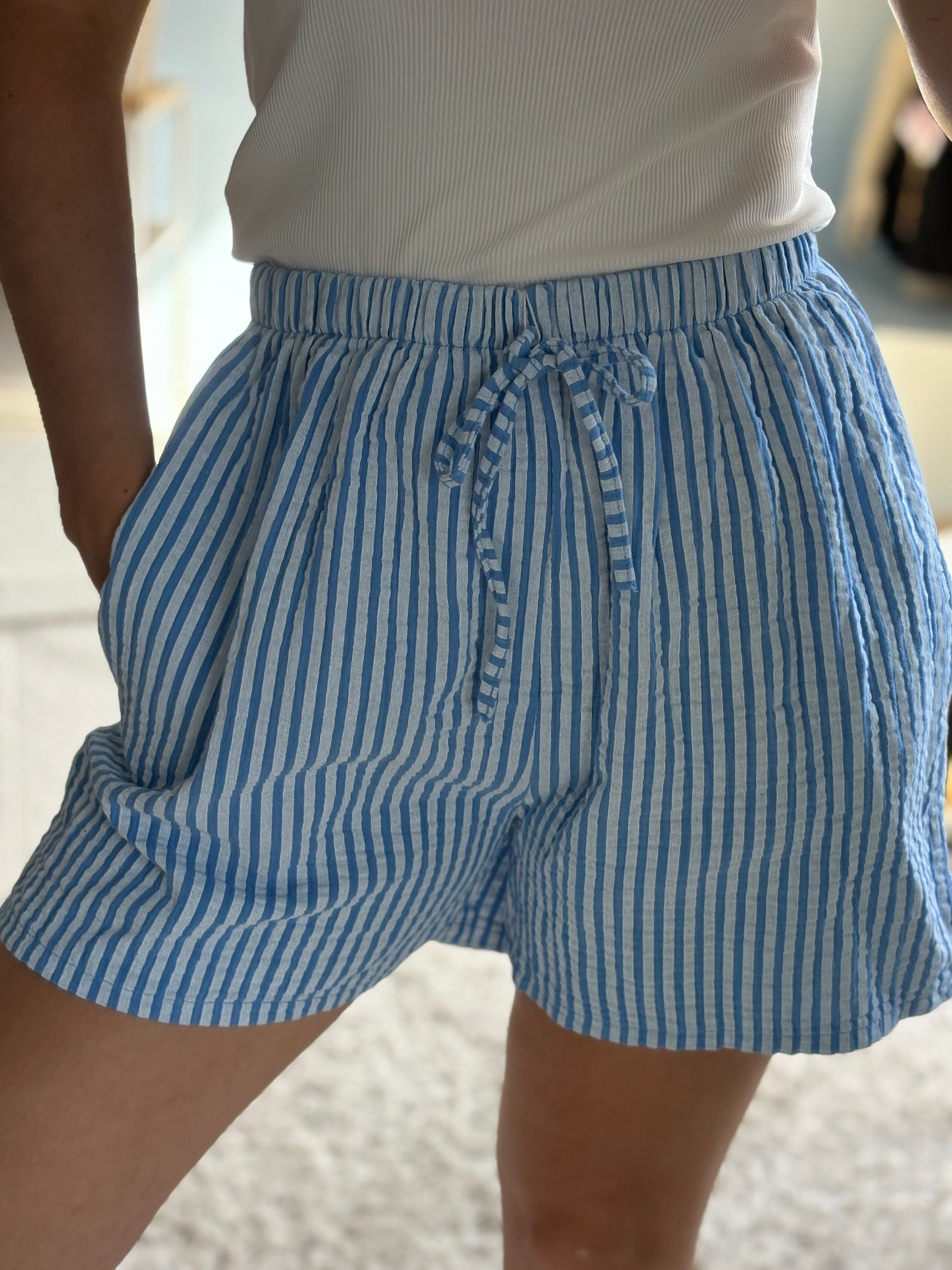 short à rayure