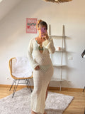 Robe Plage I Ecru