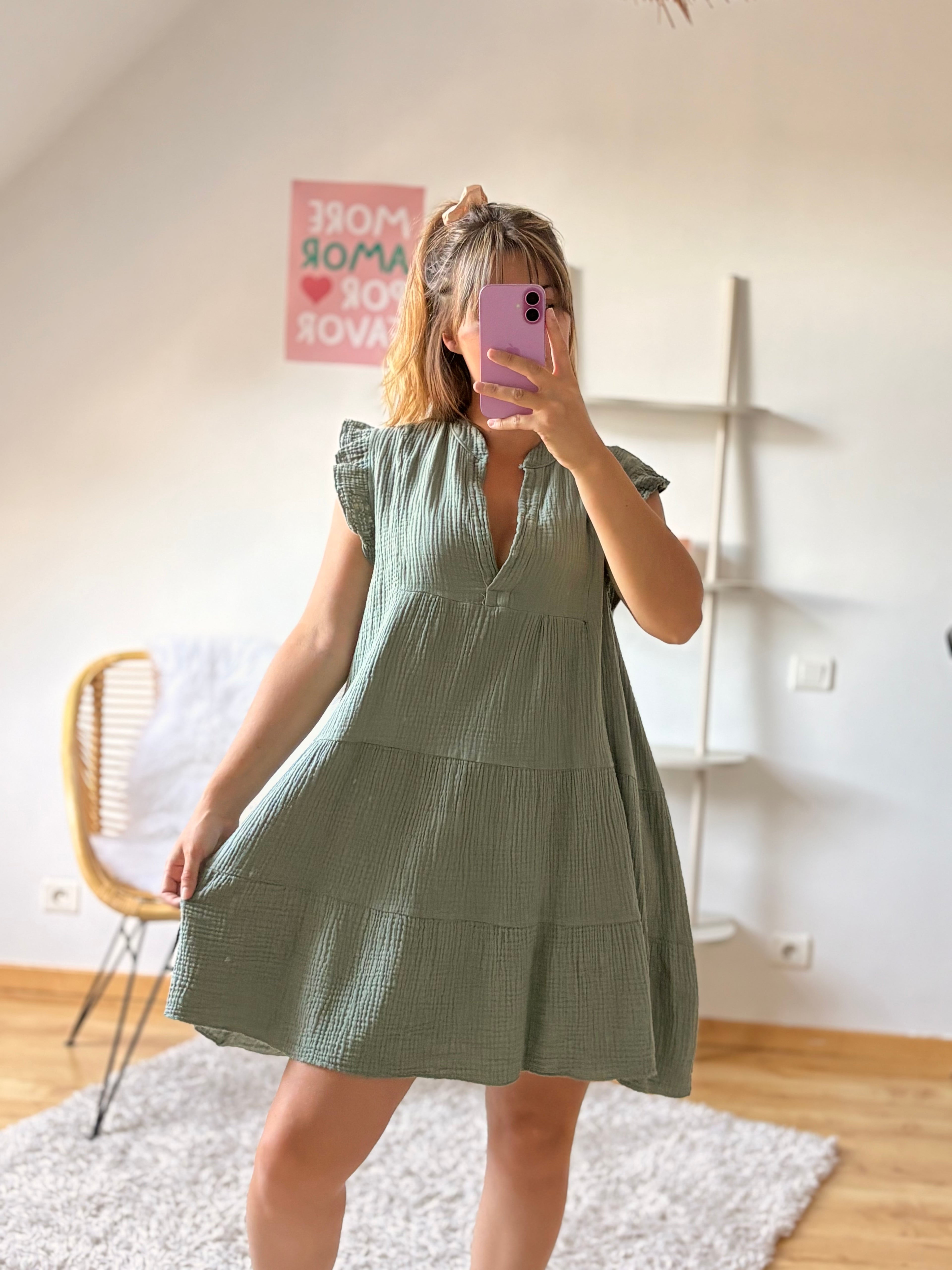 Robe Althéa I Kaki
