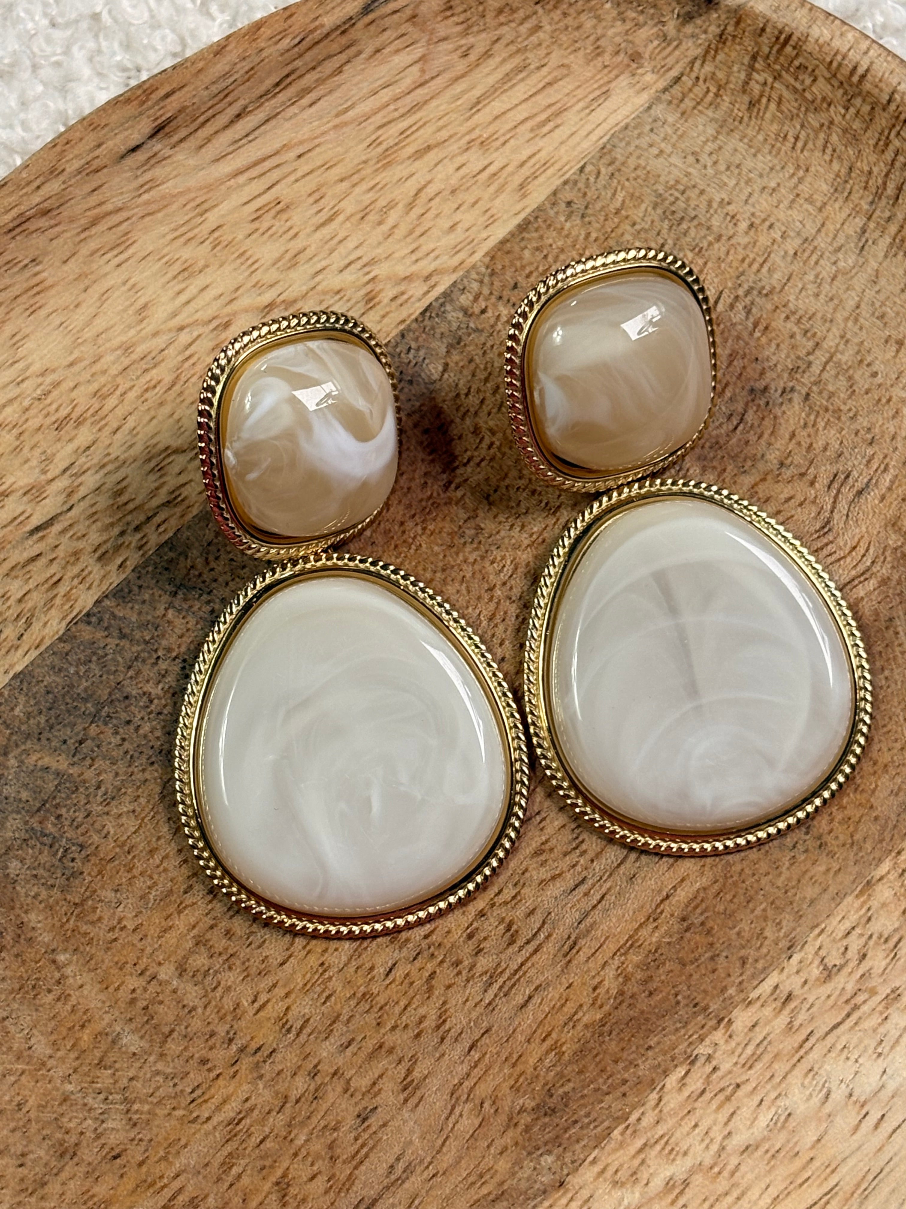 Boucle d'oreilles I Nacre