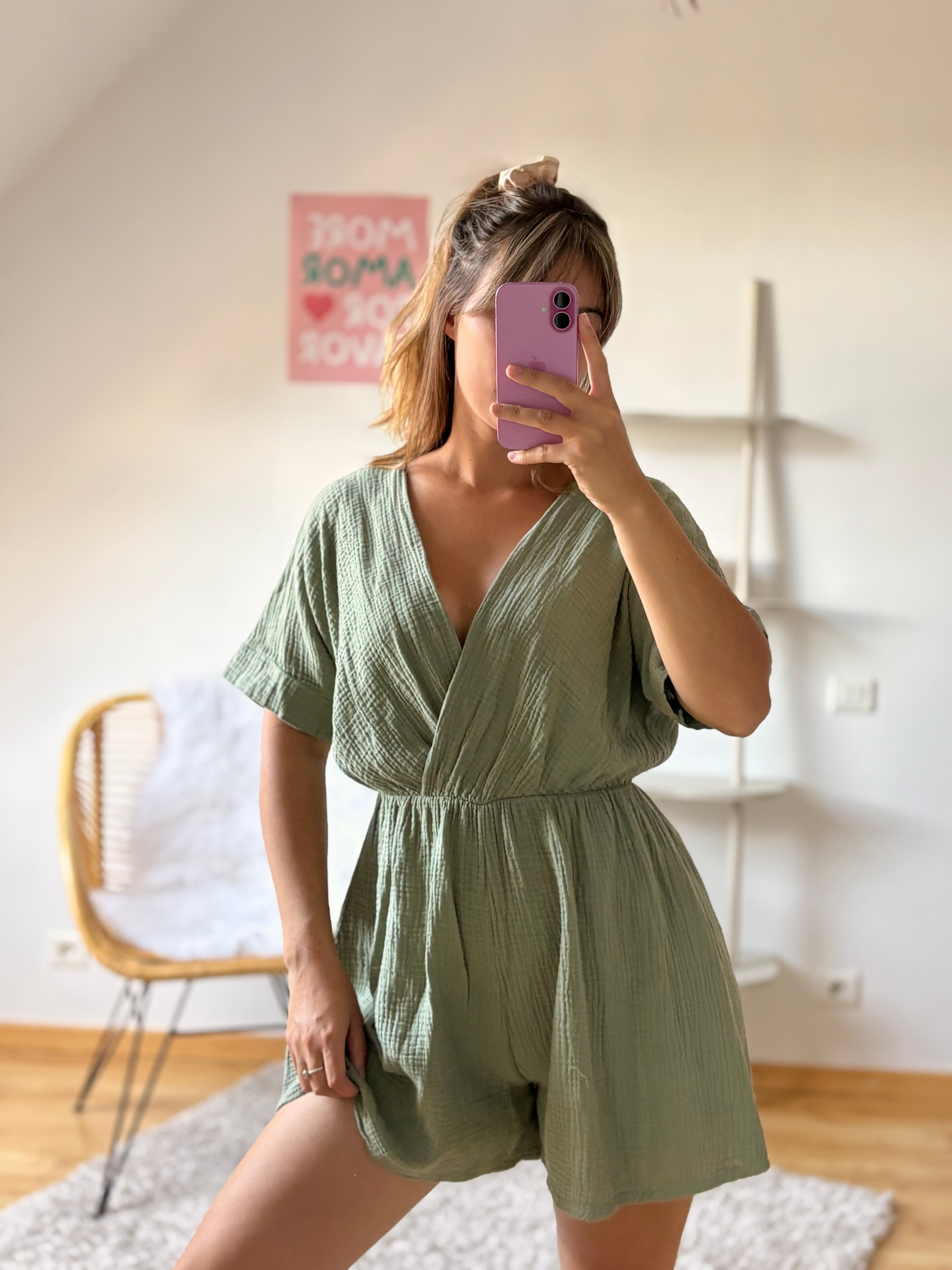 Combi-short Elina I Kaki