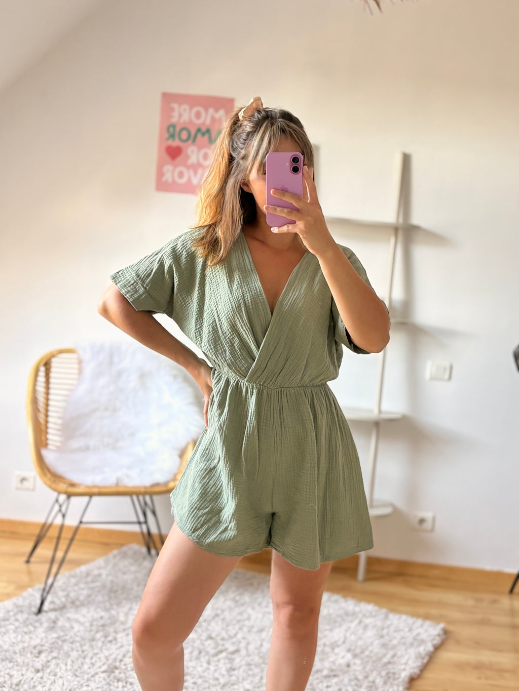 Combi-short Elina I Kaki