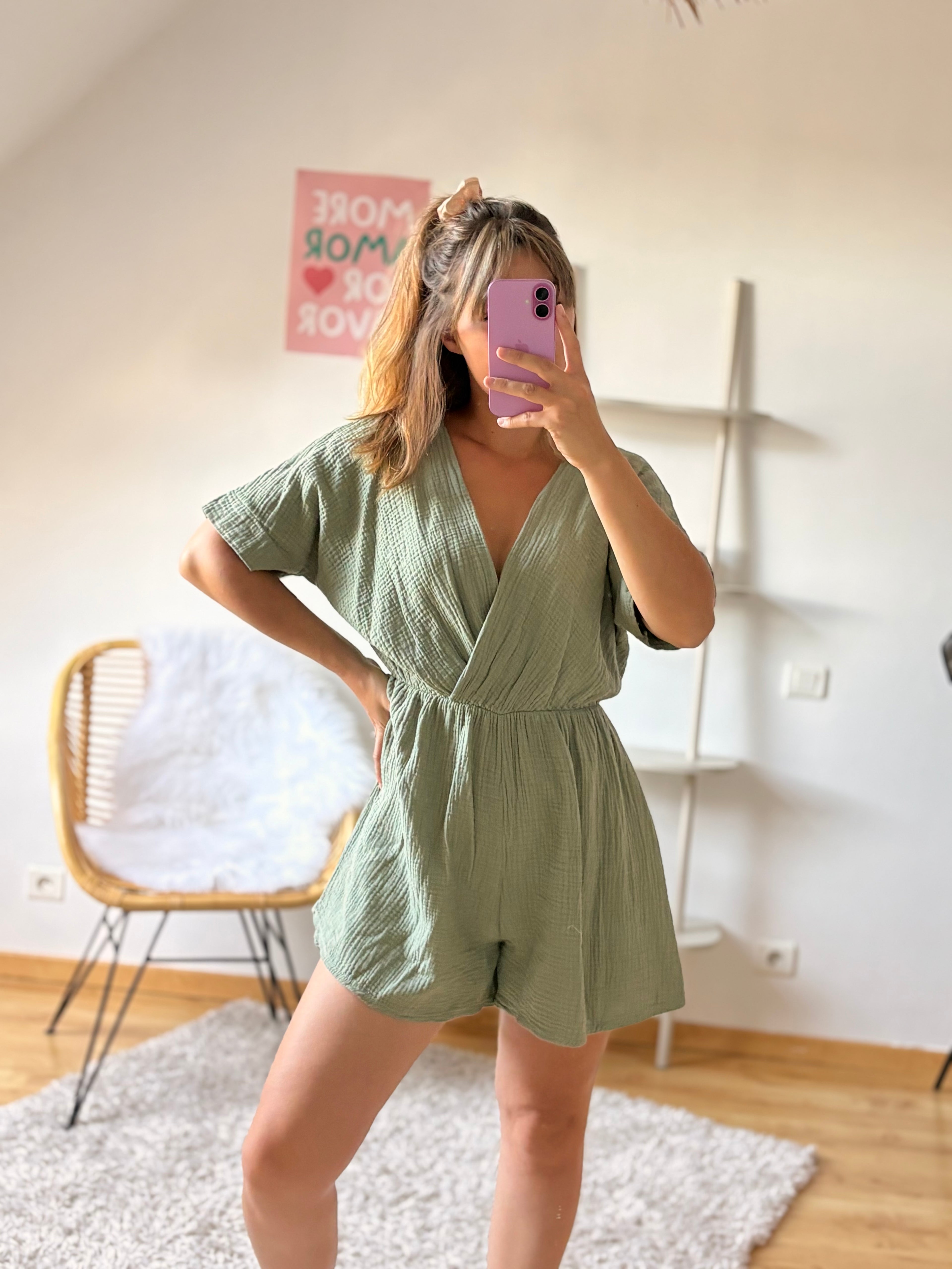 Combi-short Elina I Kaki