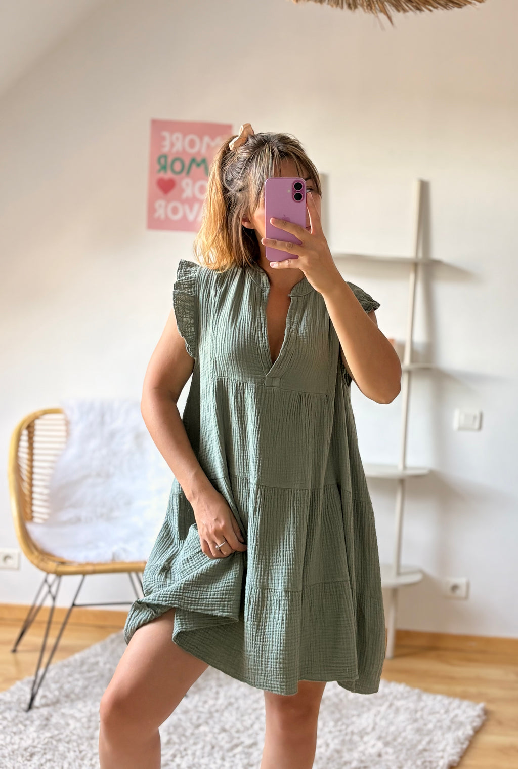 Robe Althéa I Kaki