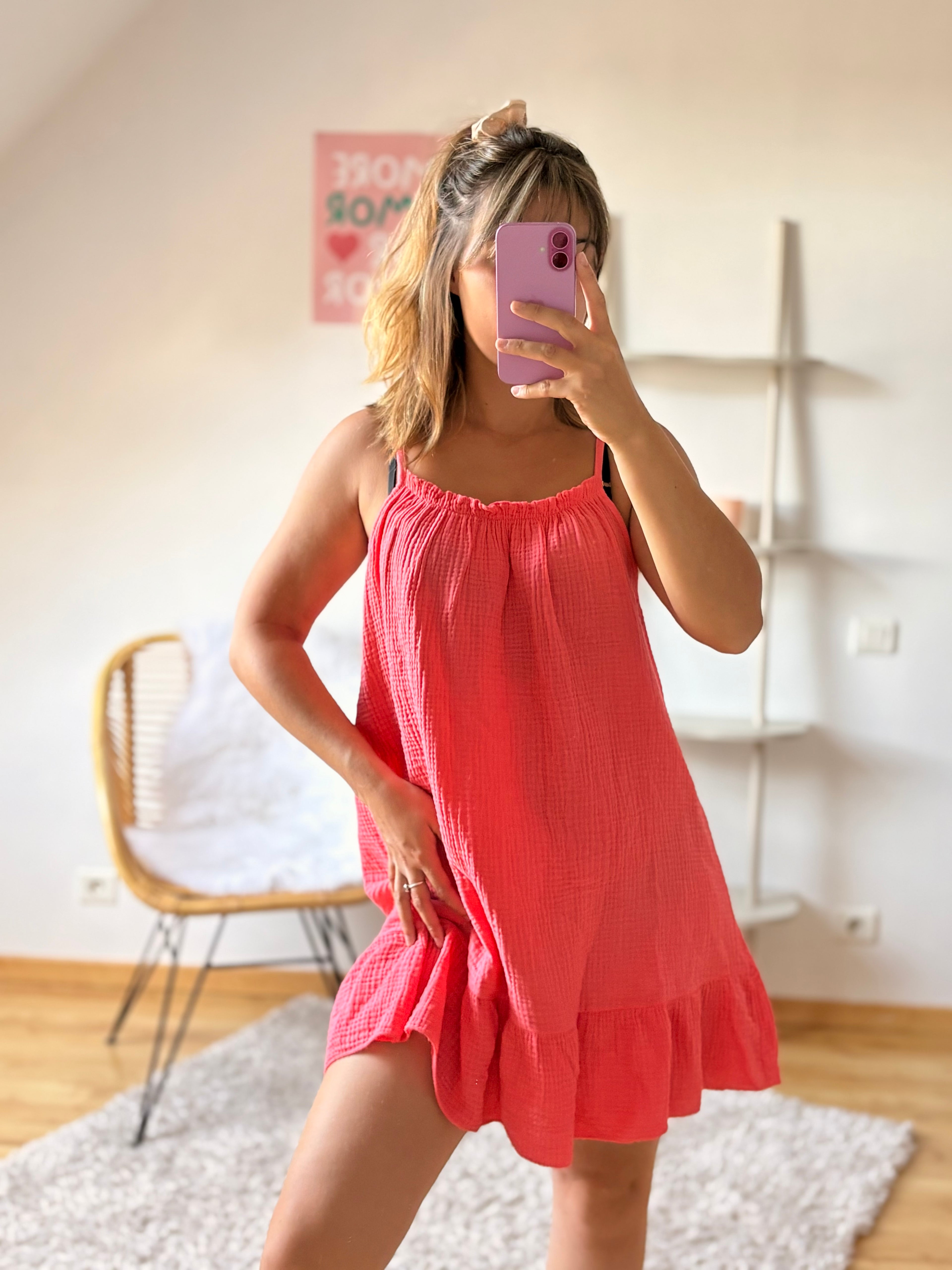 Robe Louna I Corail