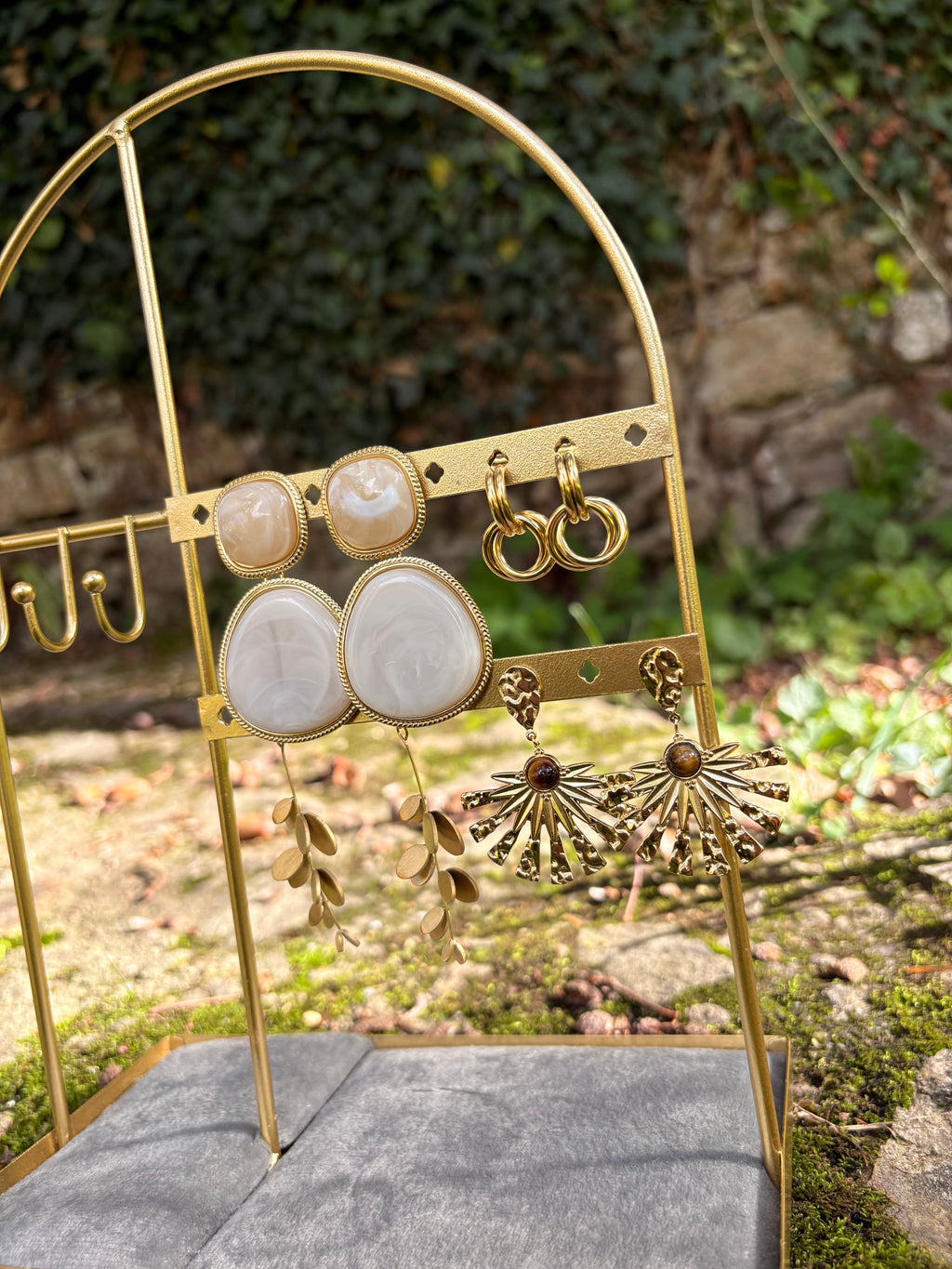 Boucle d'oreilles I Feuille