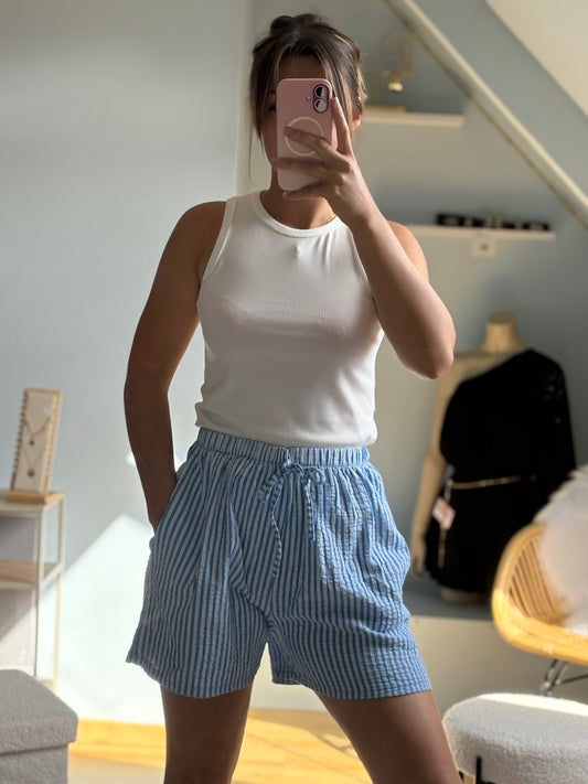 short à rayure