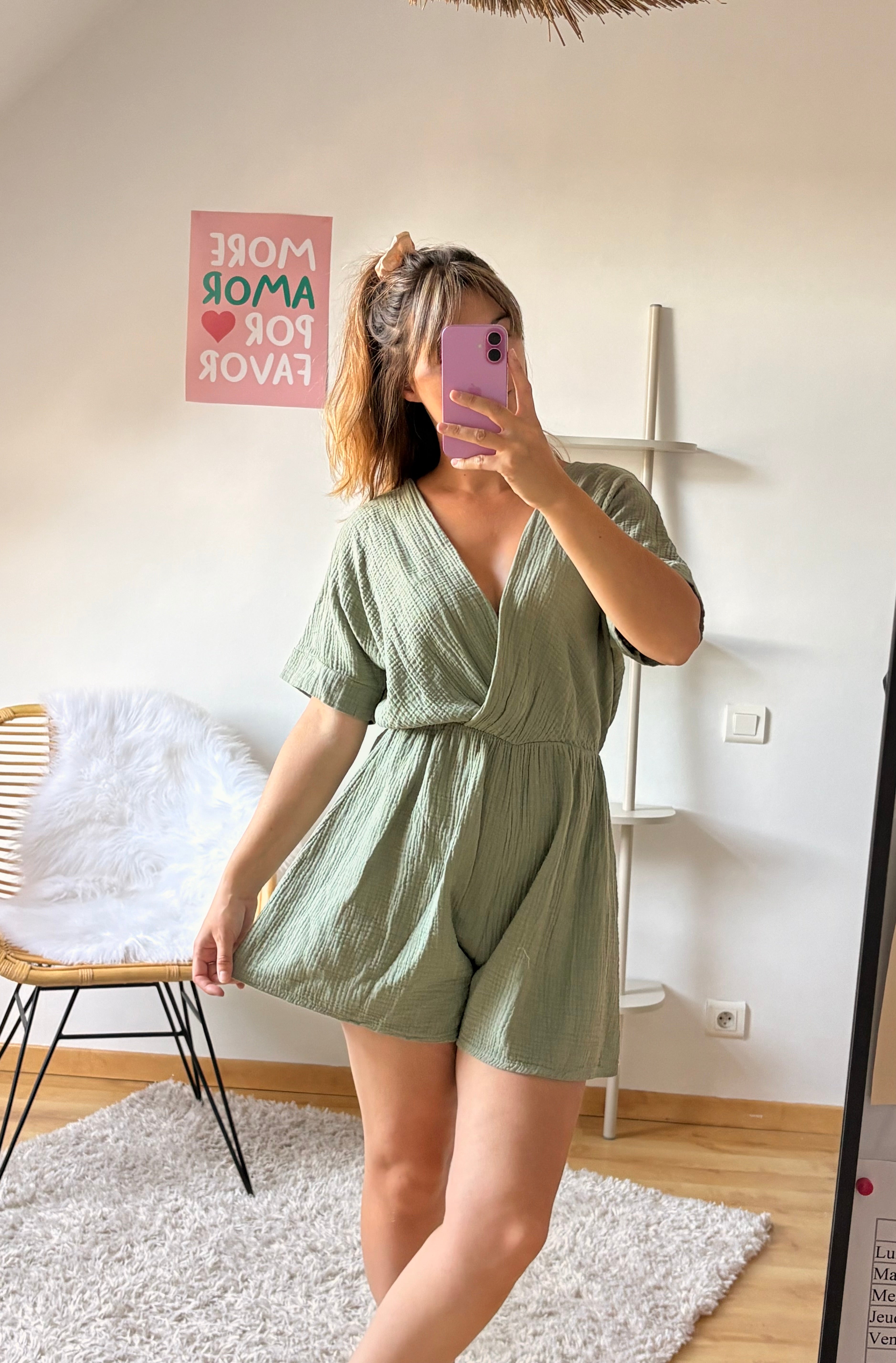 Combi-short Elina I Kaki