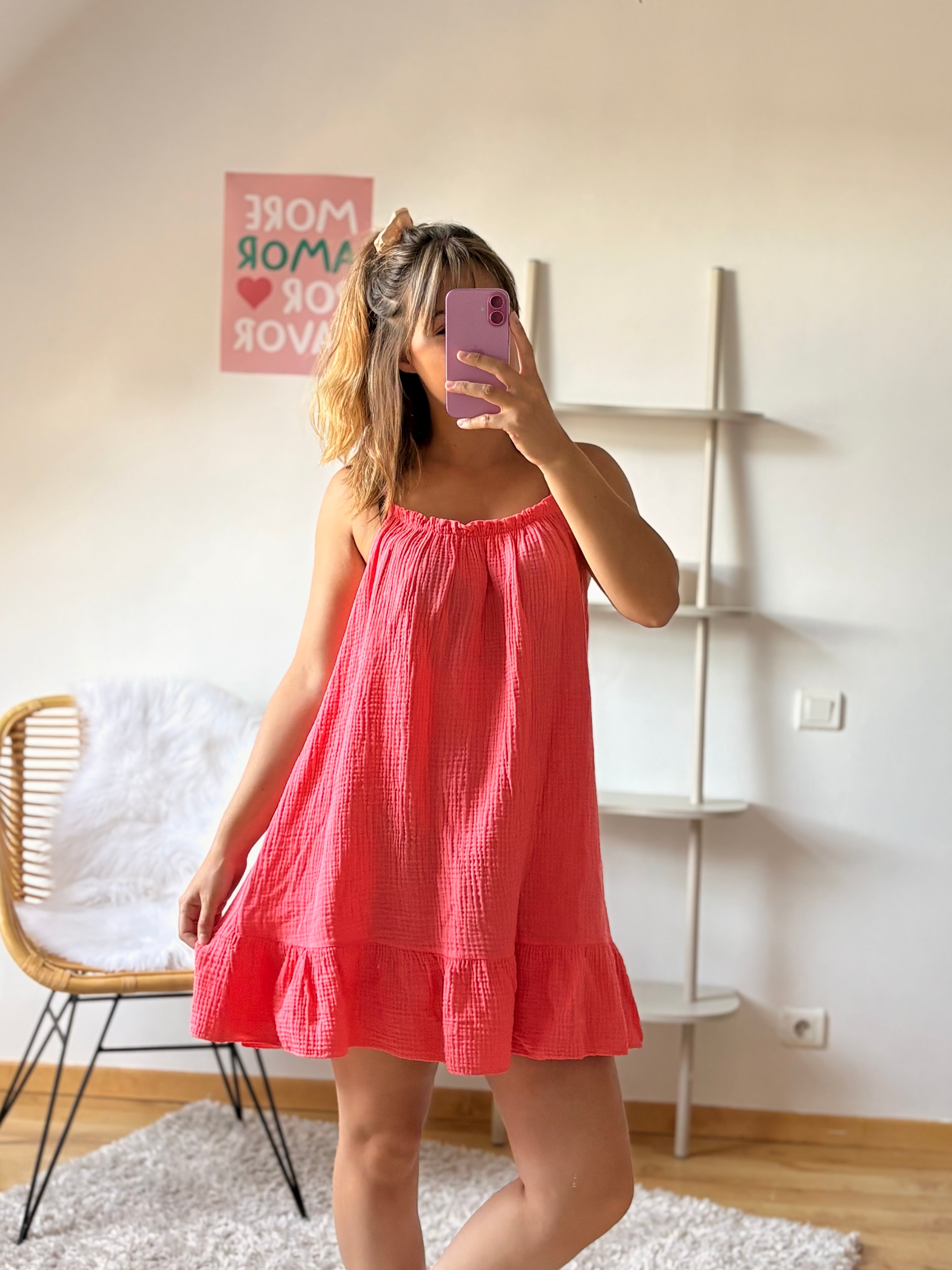 Robe Louna I Corail