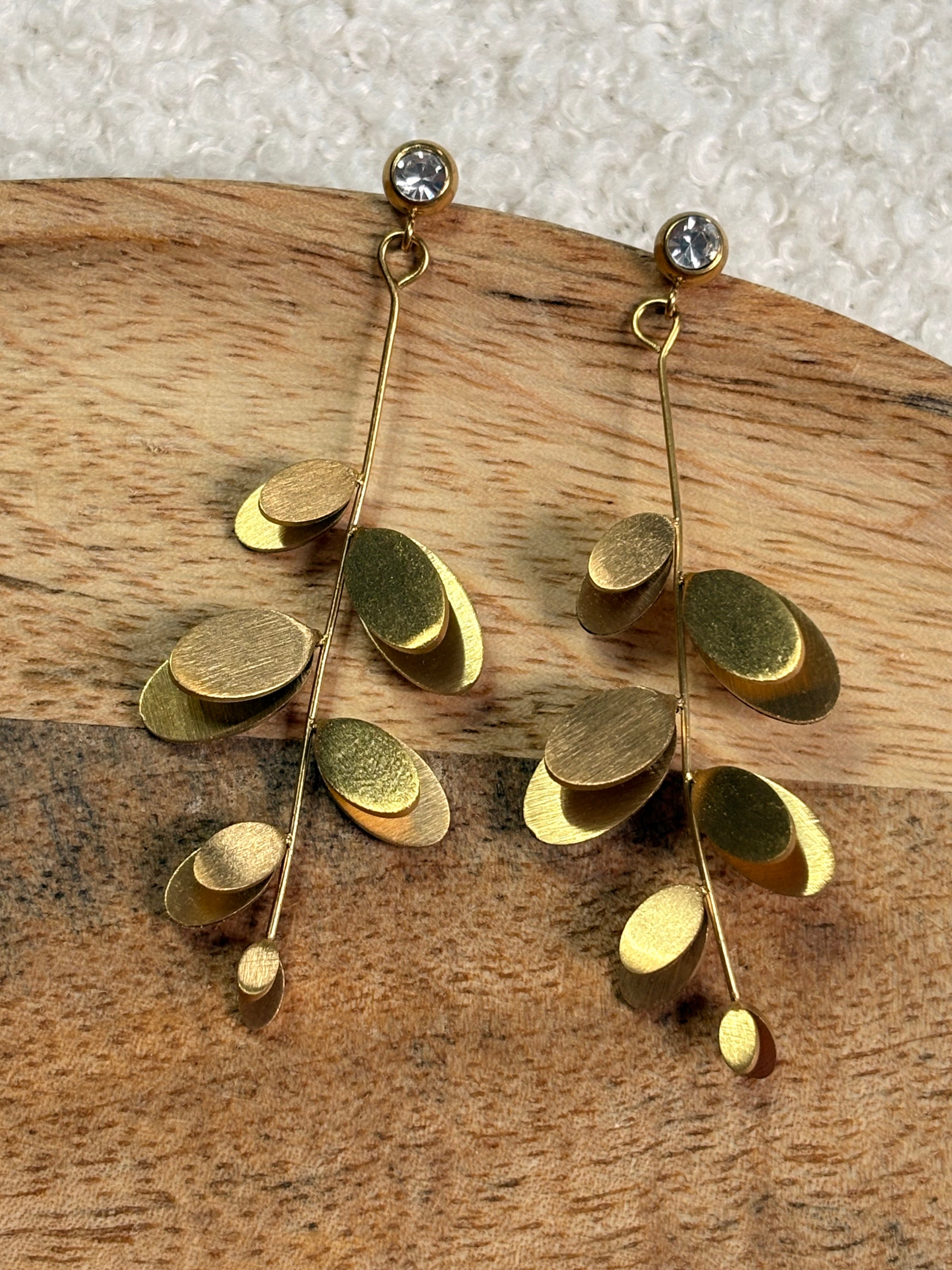 Boucle d'oreilles I Feuille