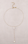 Collier trèfle nacré