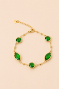Bracelet strass vert