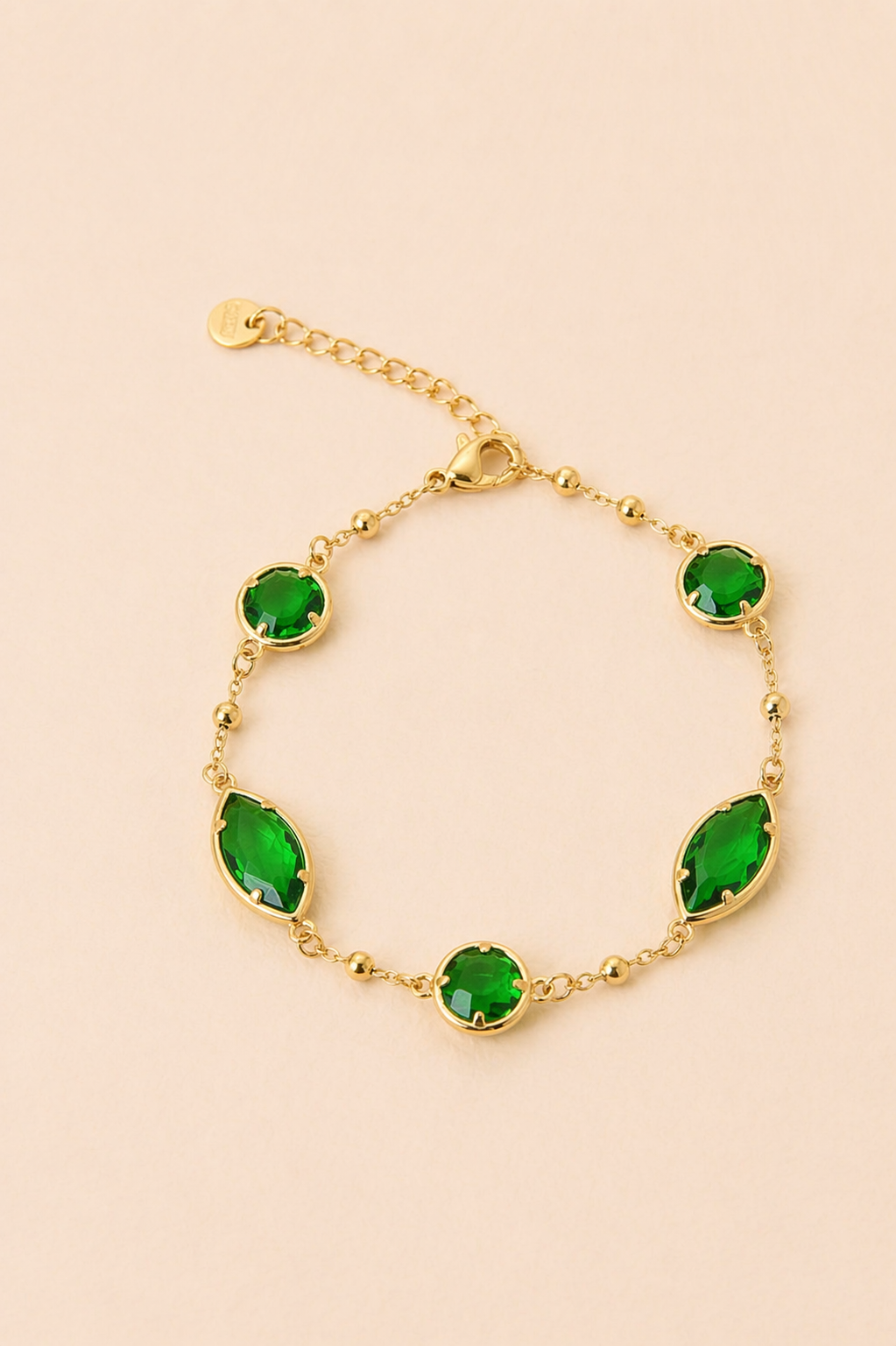 Bracelet strass vert