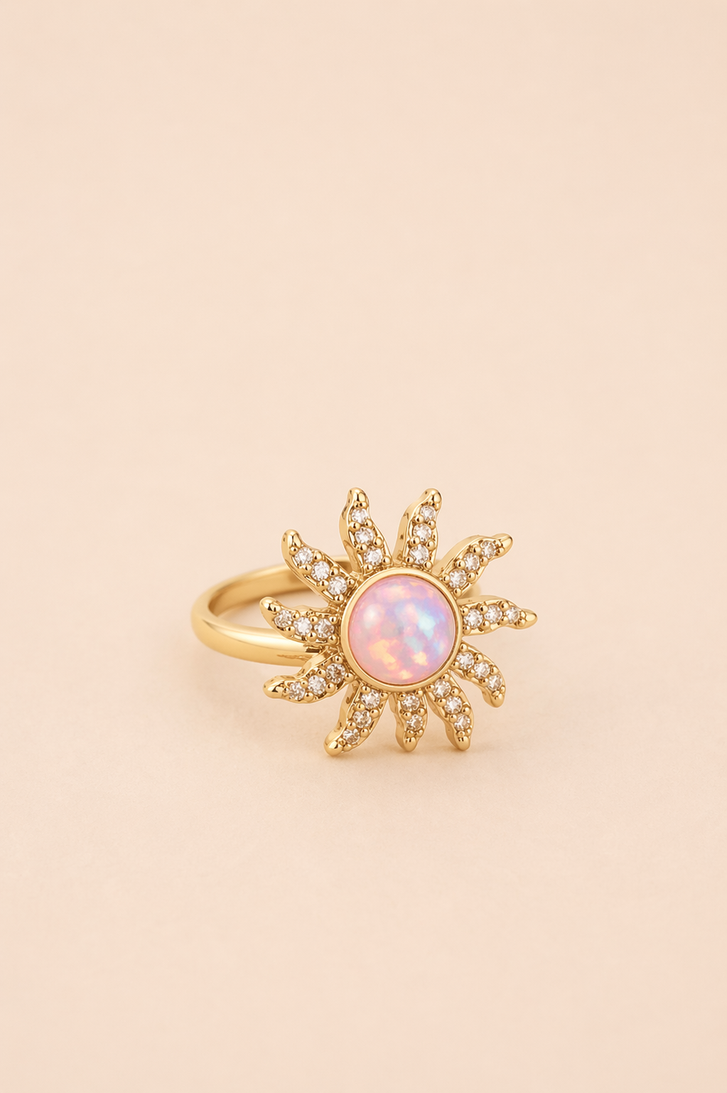 Bague soleil perle I anti-stress