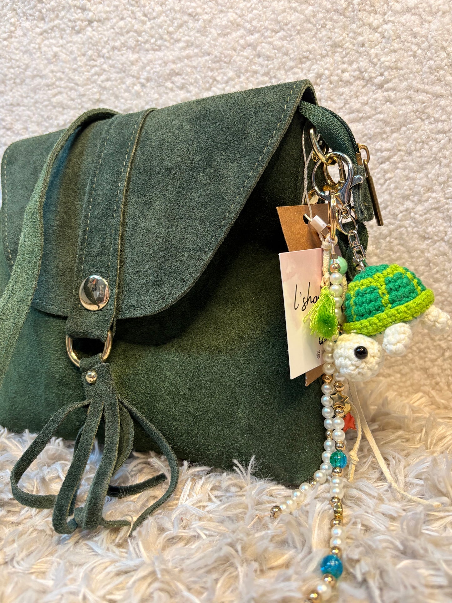 Porte-clé | Tortue verte
