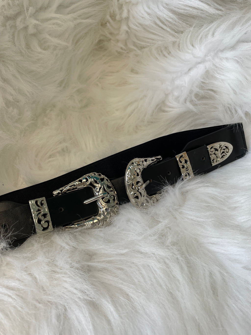 Ceinture double attache noir