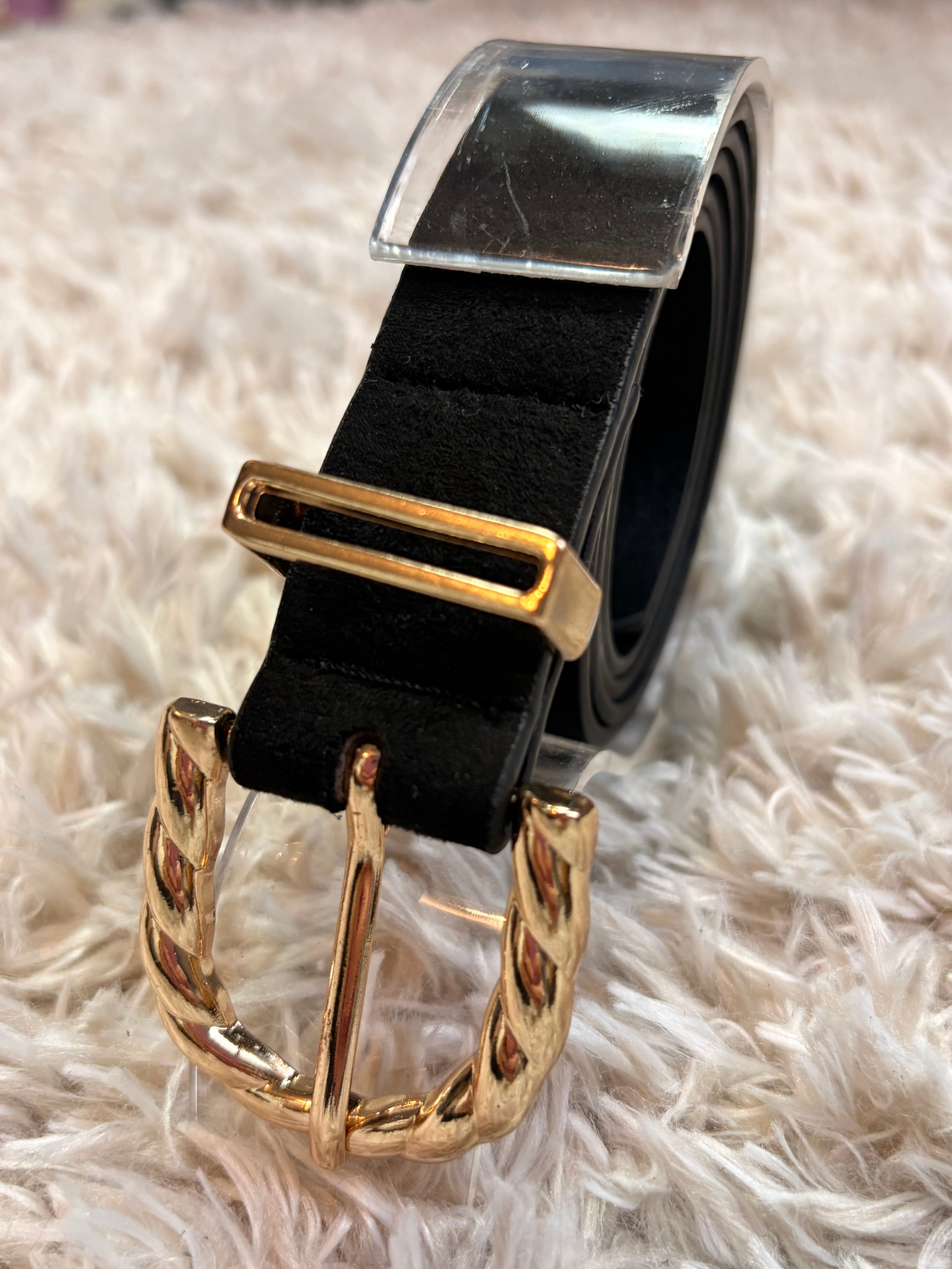 Ceinture I Noir gold