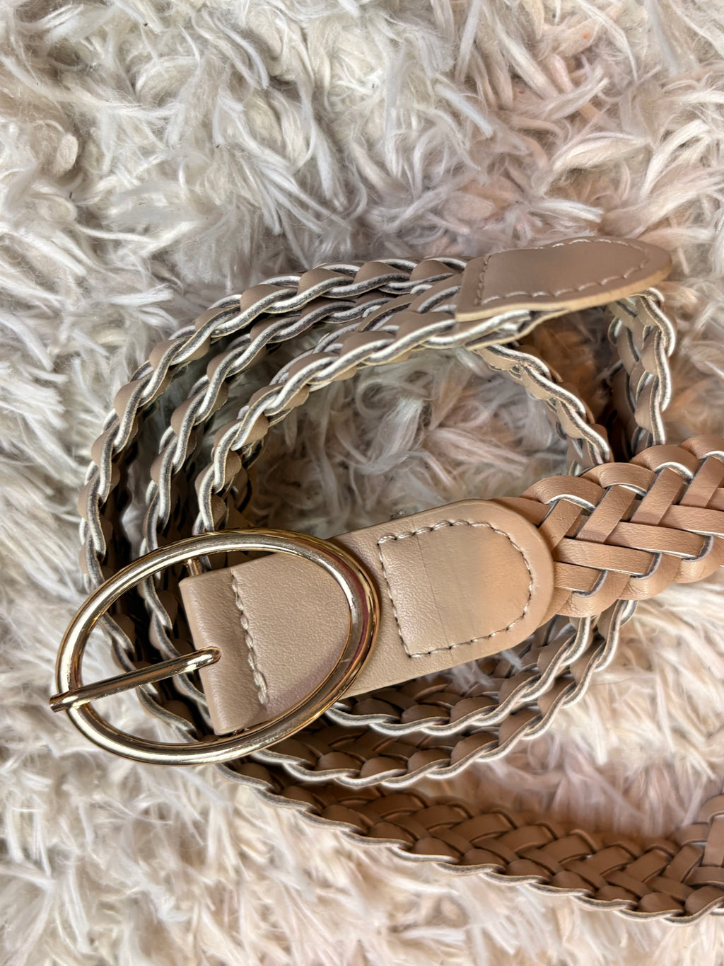 Ceinture I Tressé crème