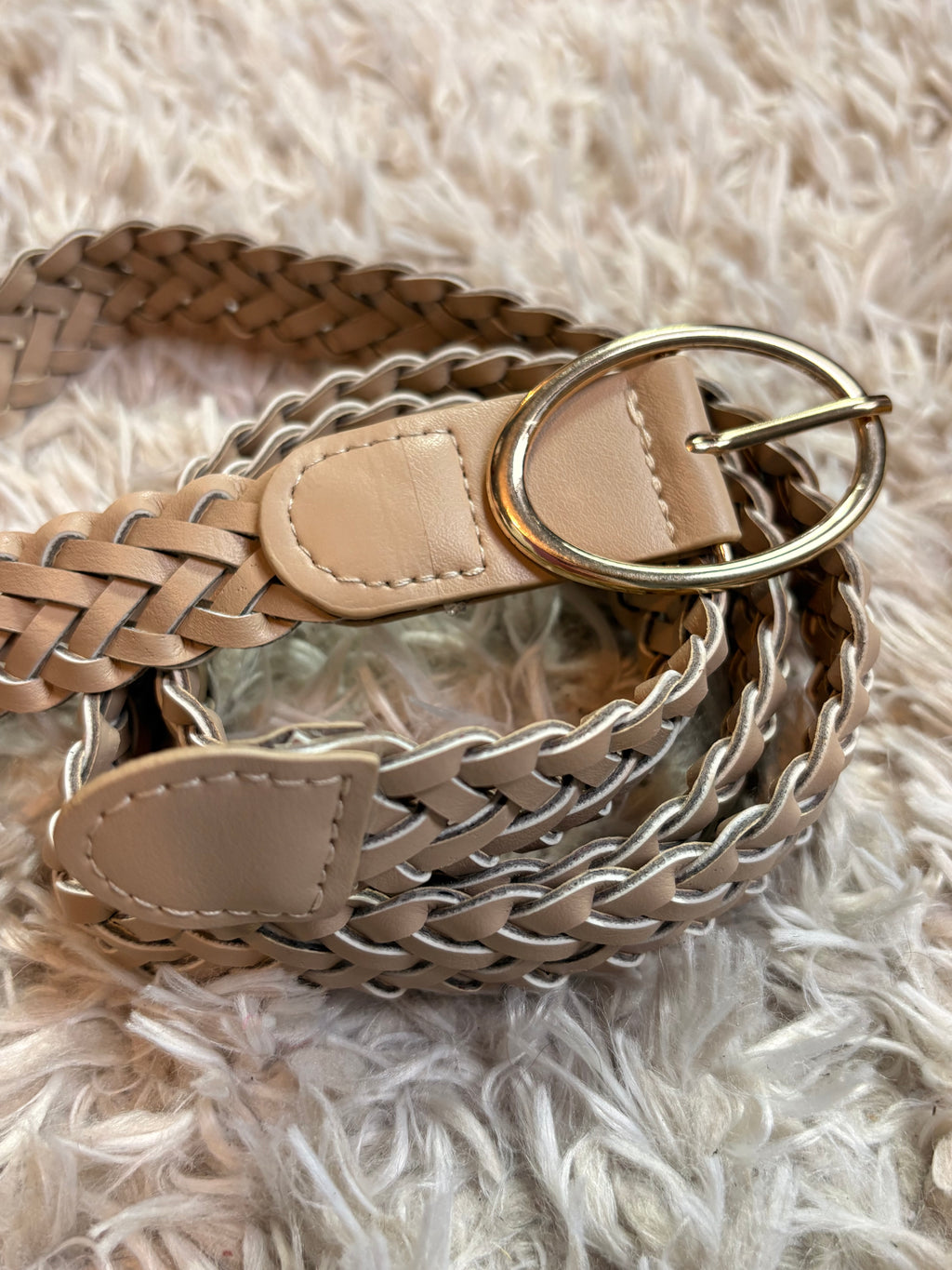 Ceinture I Tressé crème