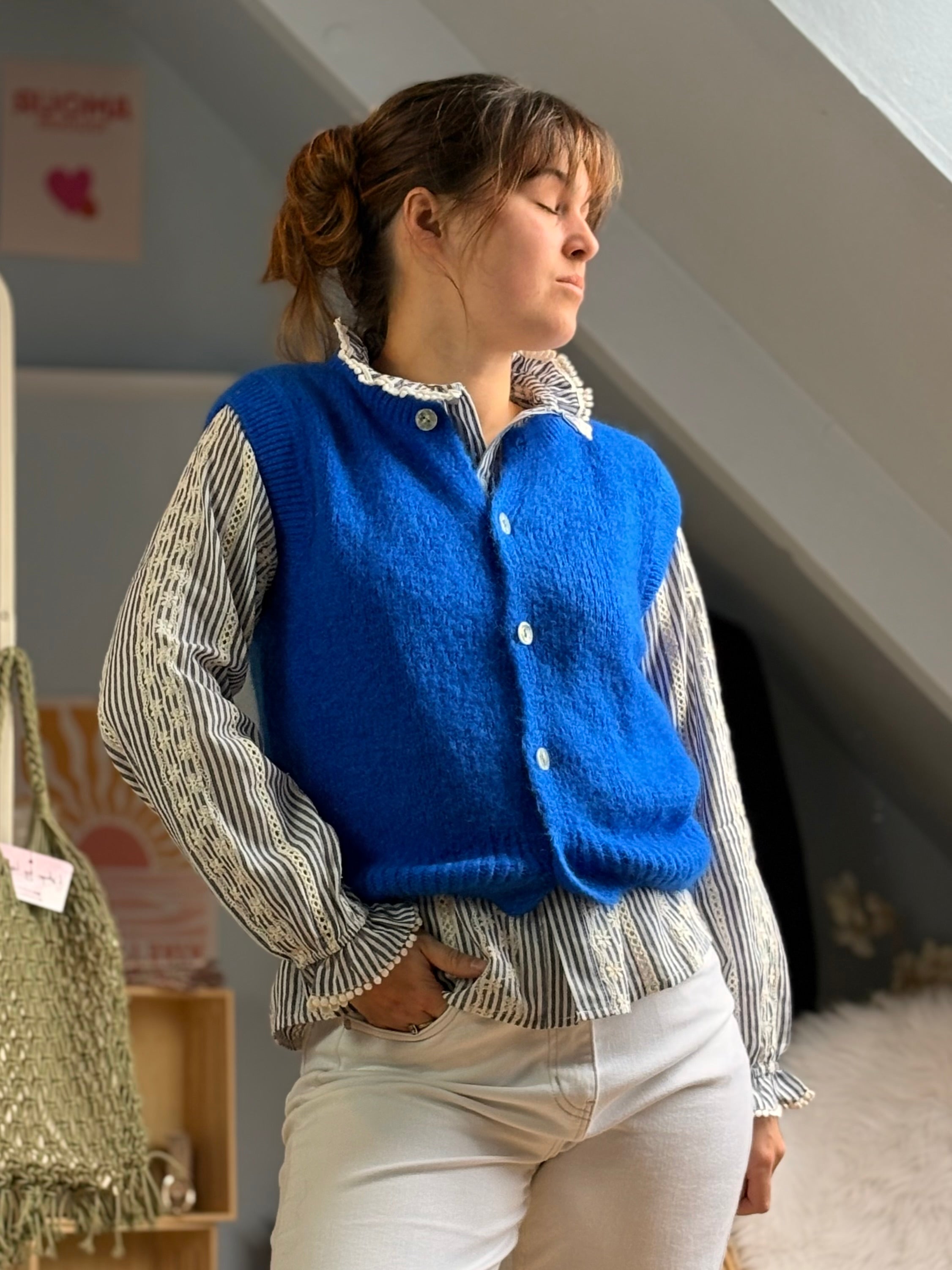 Gilet Sofia I bleu roi