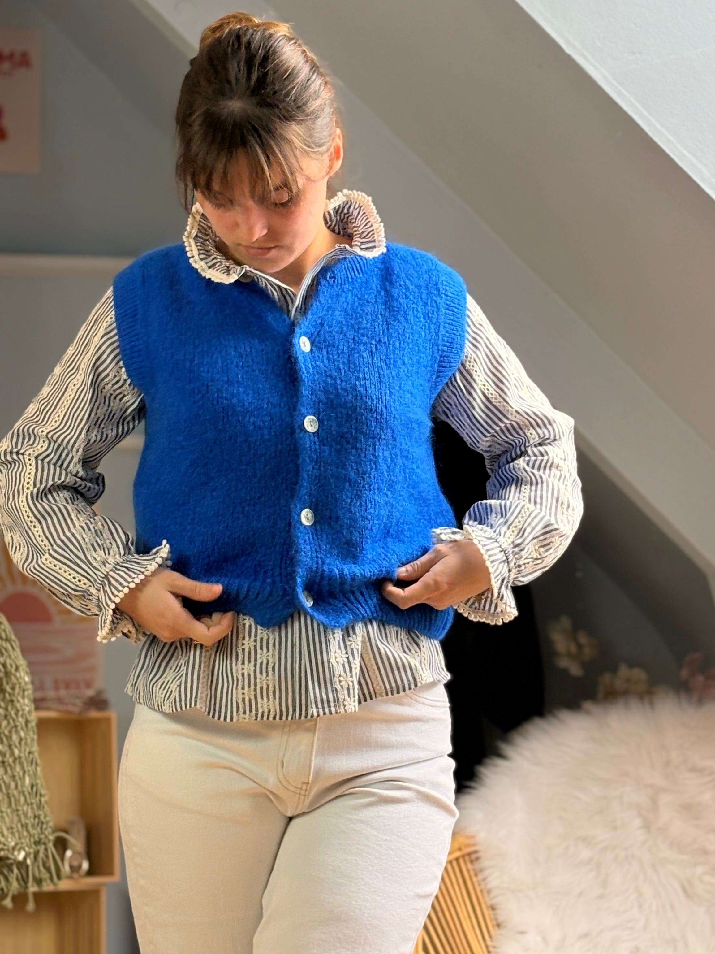 Gilet Sofia I bleu roi