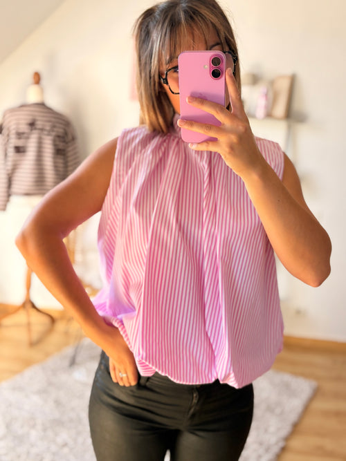 Blouse Cassie I Rayure Rose