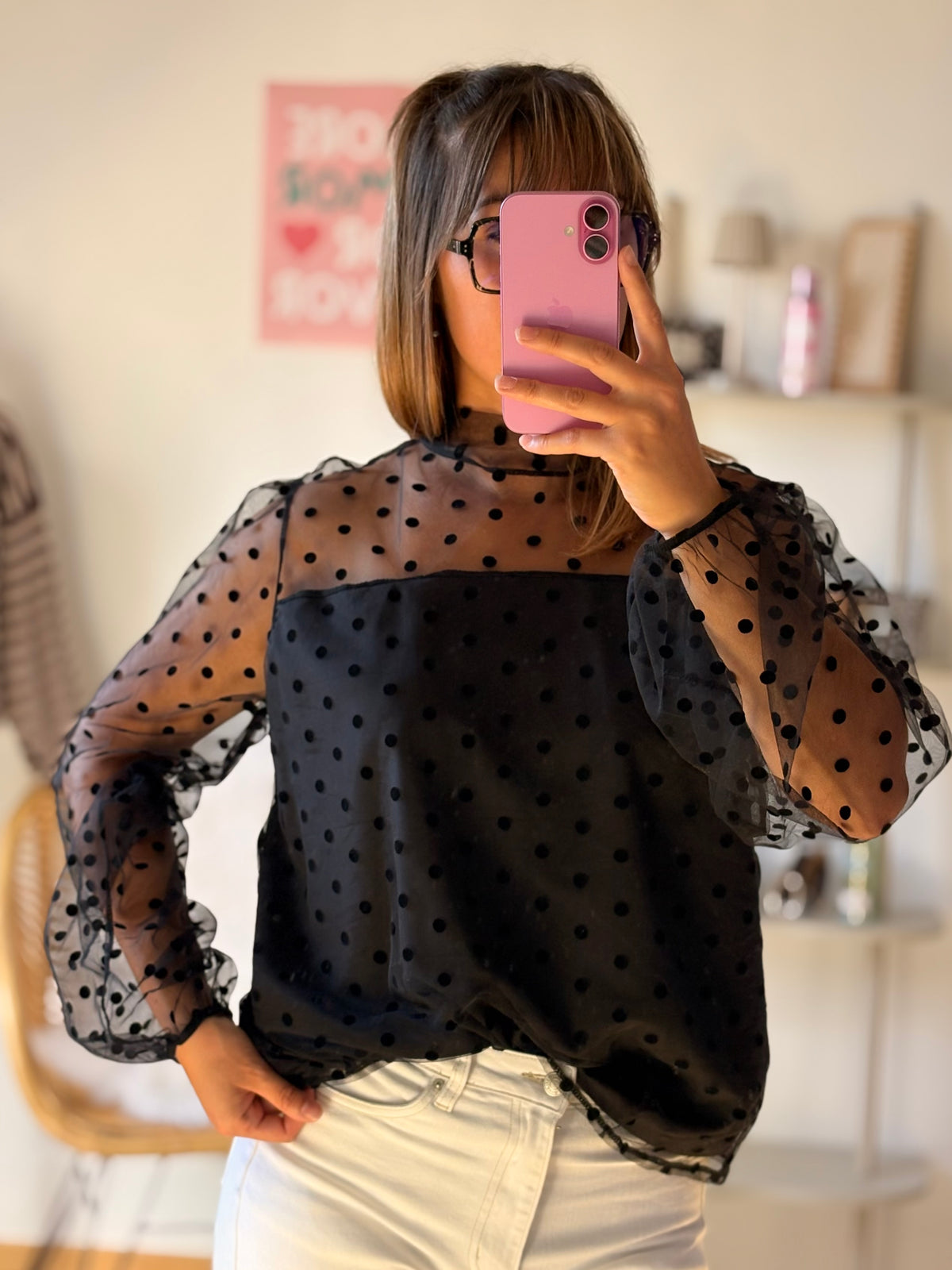 Blouse Chloé I Noir