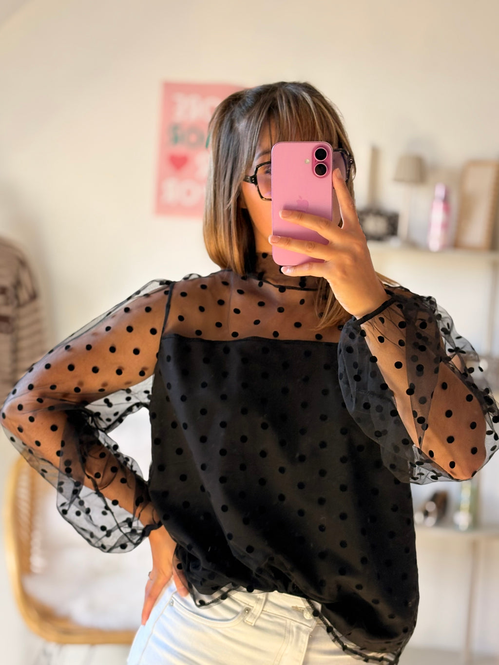 Blouse Chloé I Noir